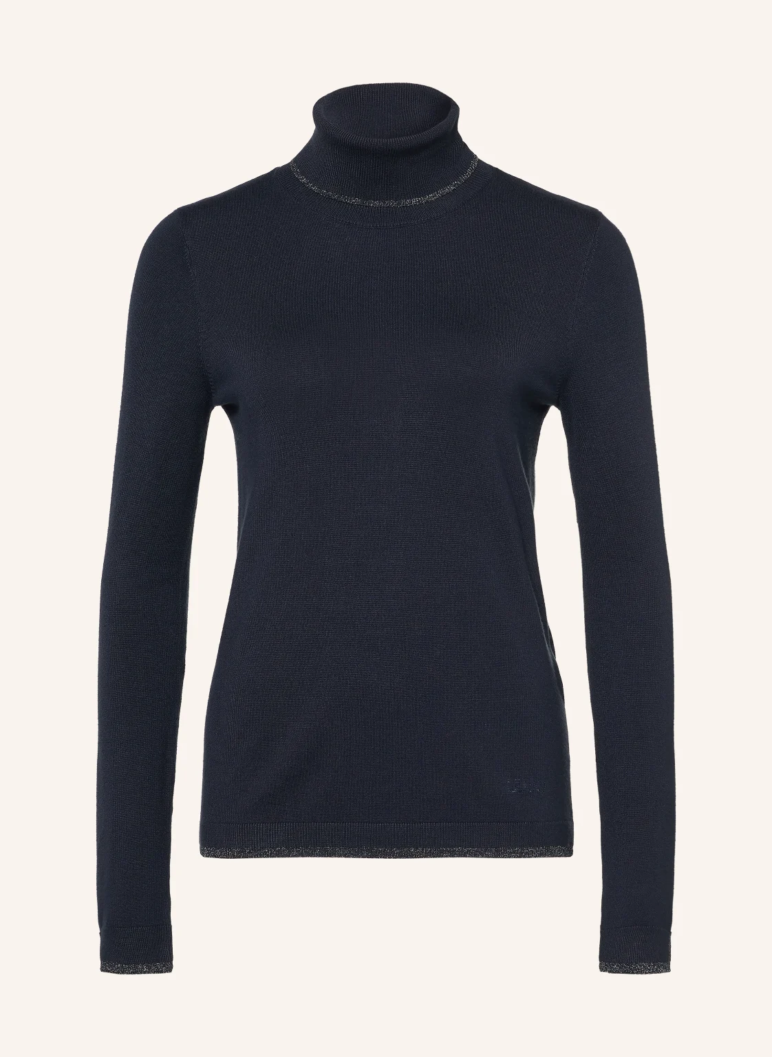 LIU JO Rollkragenpullover mit Glitzergarn und Schmucksteinen