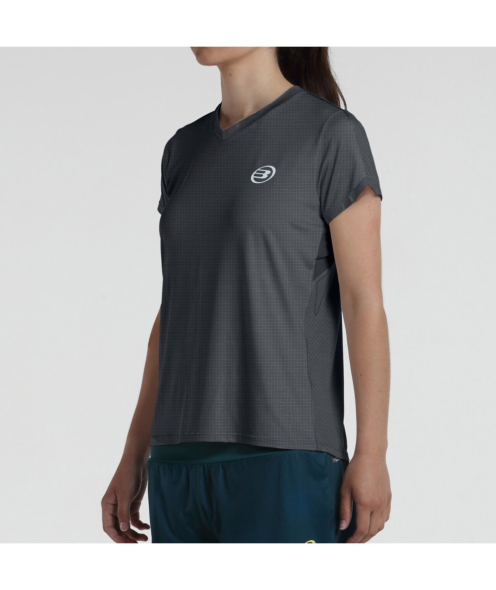 CAMISETA BULLPADEL LARDA NEGRO