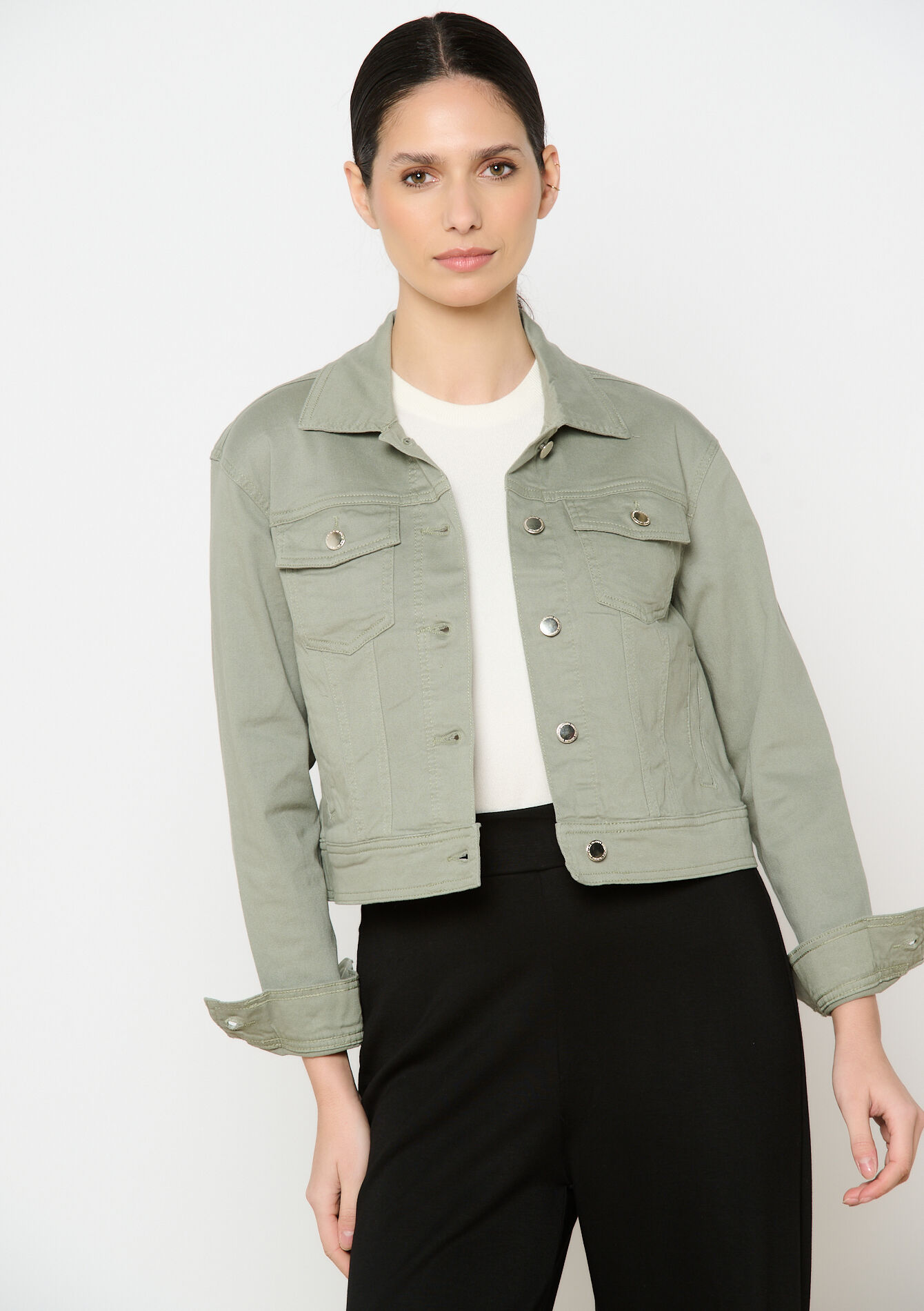 Twill jasje in katoen