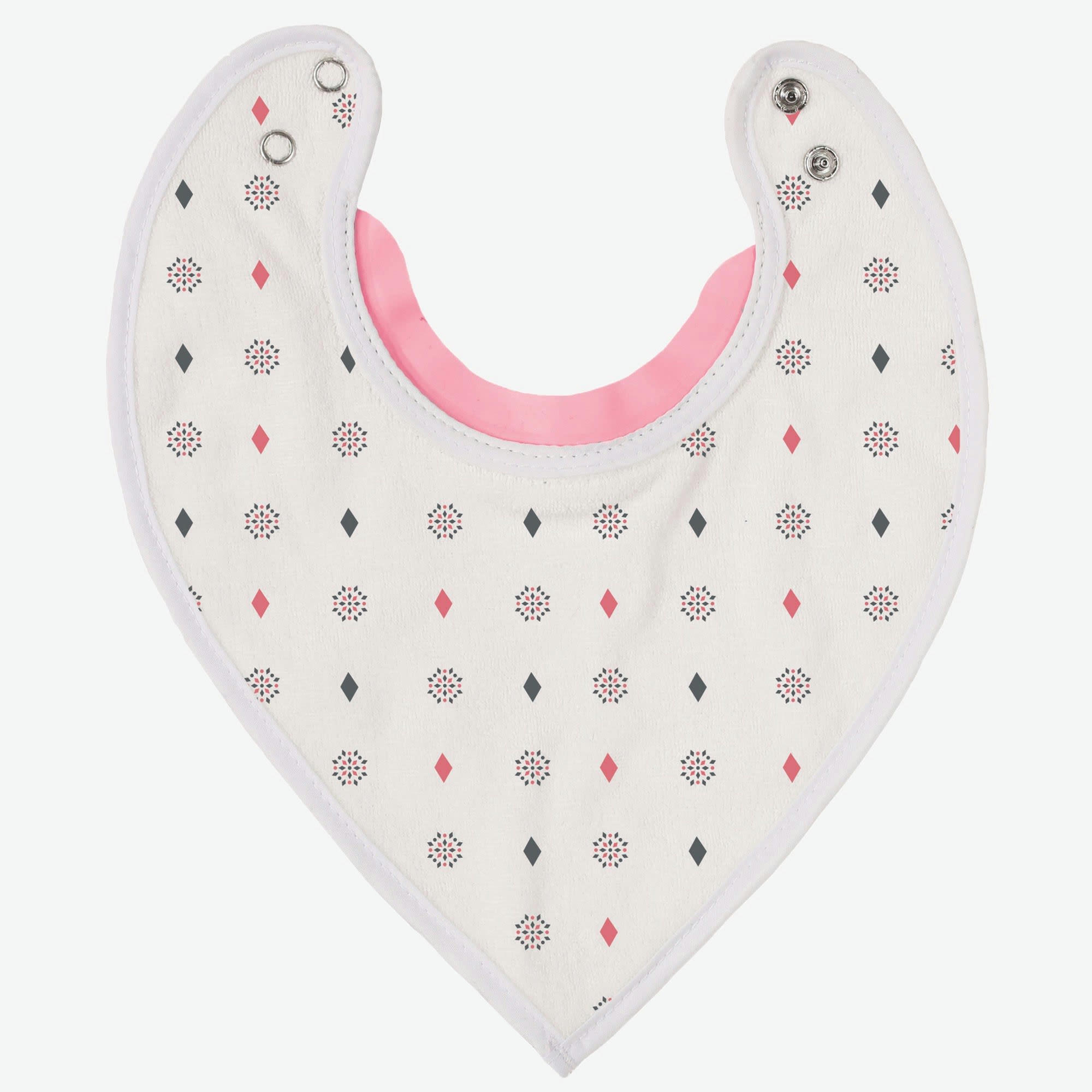 - Bavoir bébé forme bandana bébé  Gris