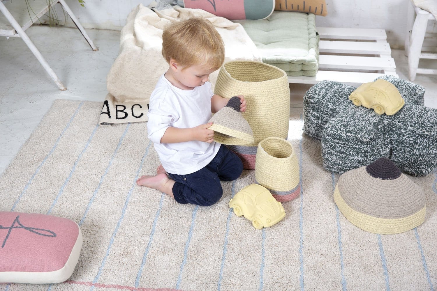 Lorena Canals Pencil Large Opbergmand Ø 25 x 45 cm