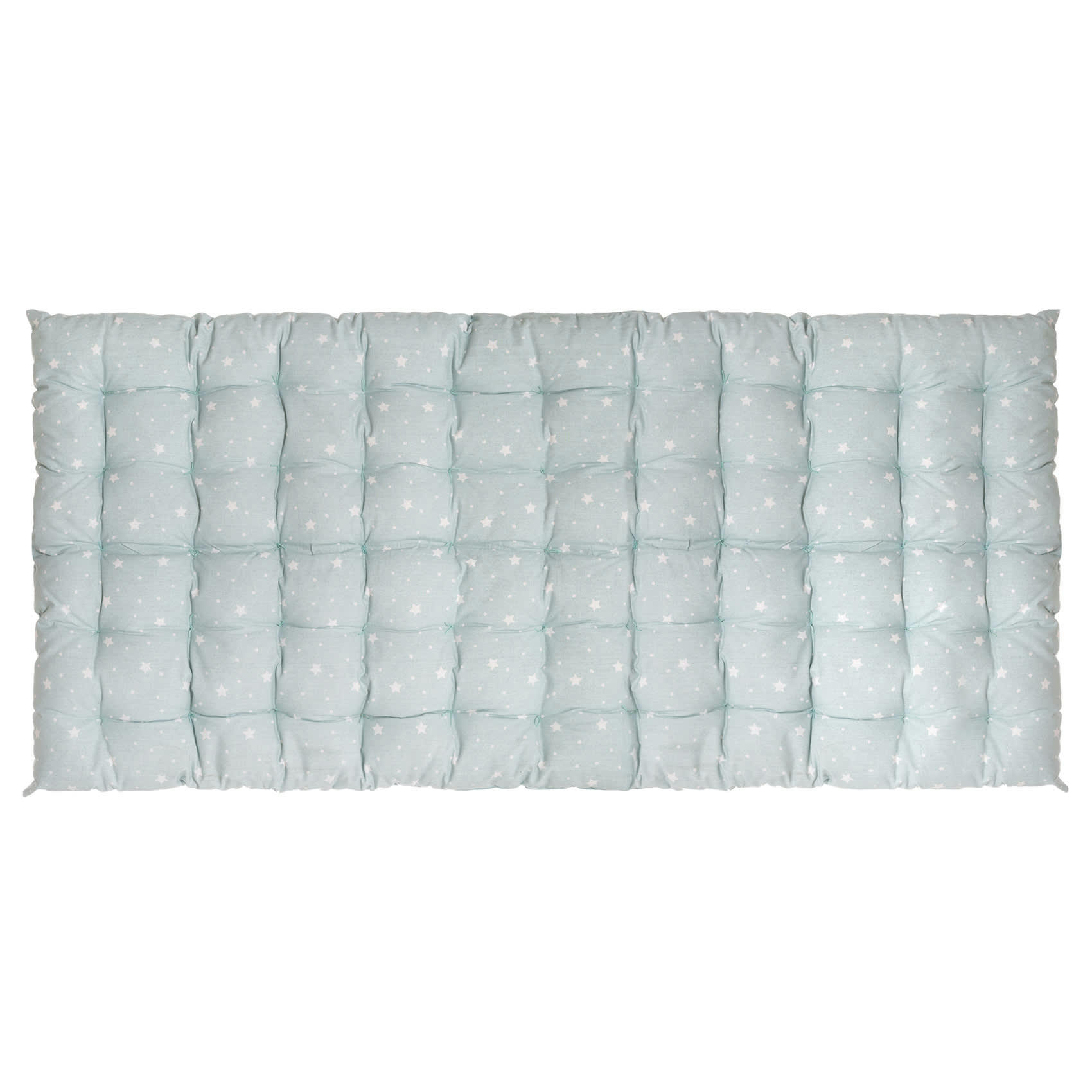 - Matelas de sol étoilé coton vert clair 120x60