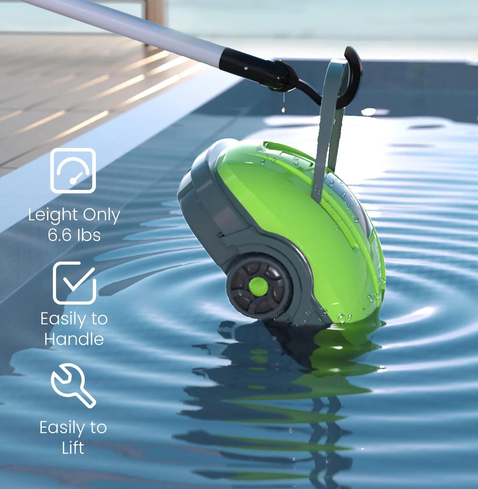 Corporationless swimming pool cleaning robot(Without hook pole)