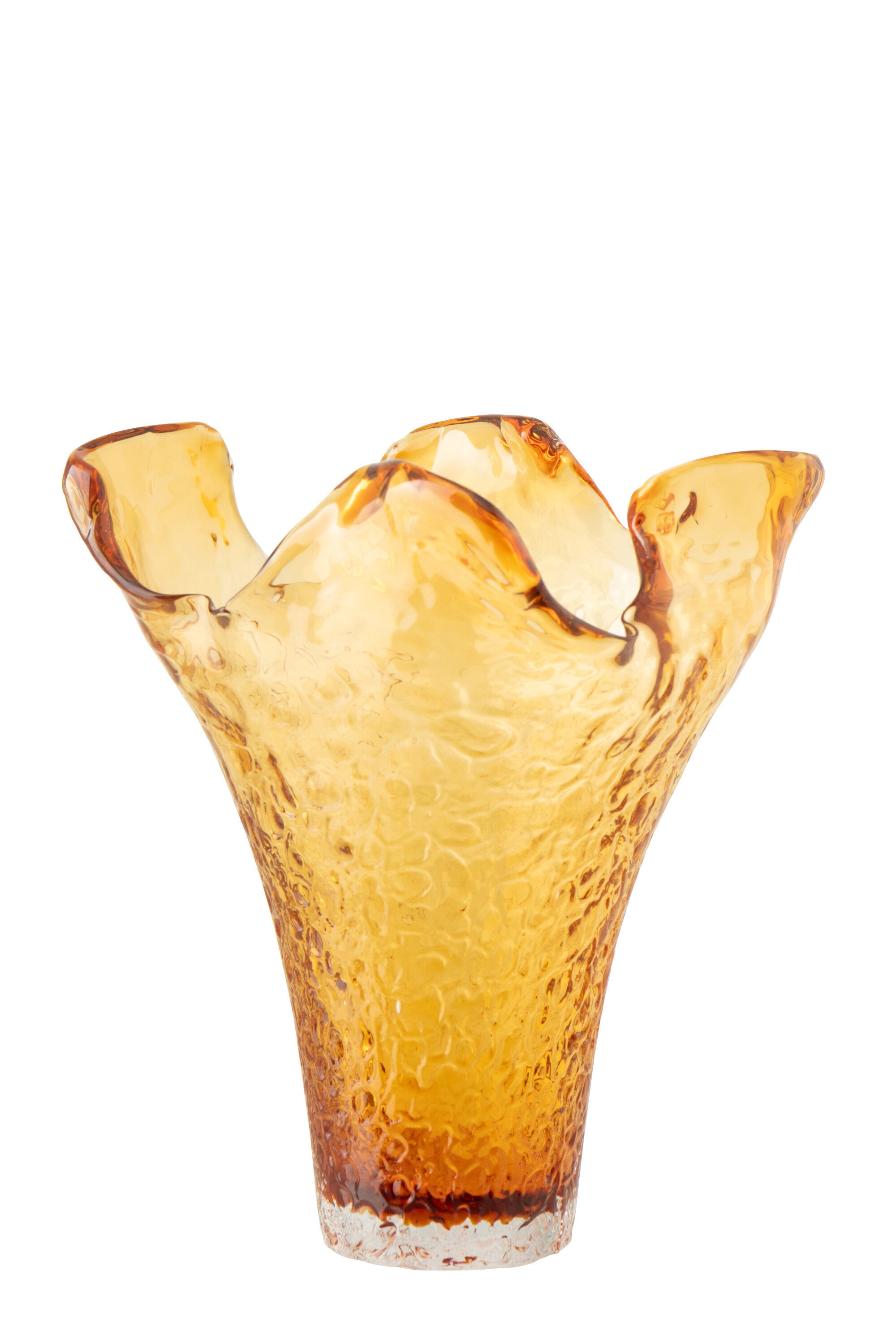 J-Line vaas Onregelmatig - glas - caramel - large