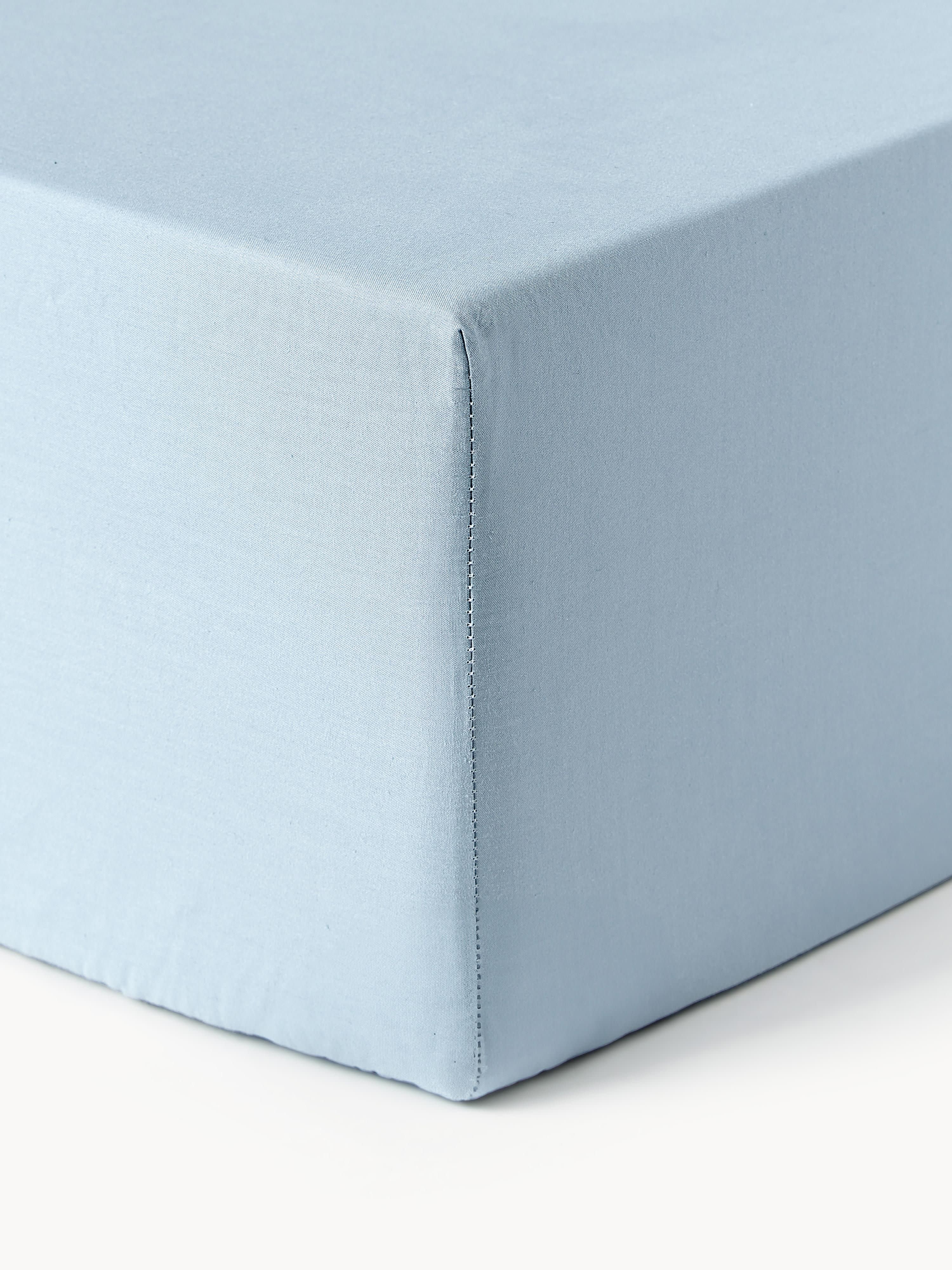 Boxspring-Spannbettlaken Elsie, Baumwollperkal