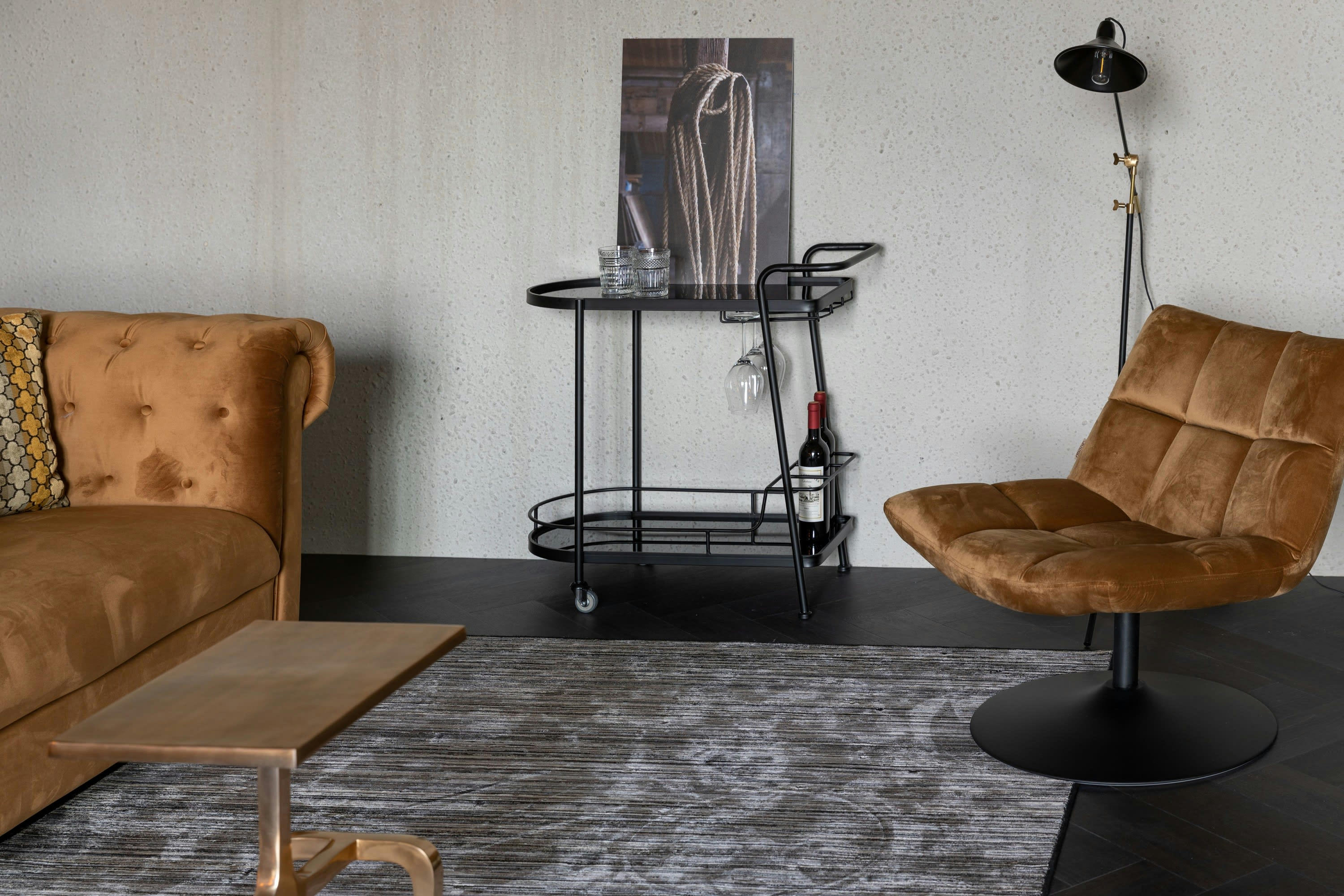 GIULIA - Desserte en métal noir