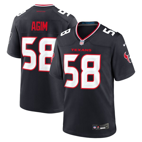 McTelvin Agim Houston Texans Nike Team Game Jersey -  Navy