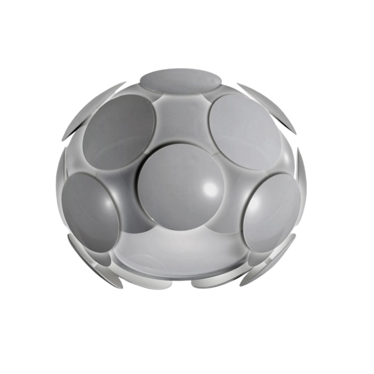 Plafon Santina GR z tworzywa sztucznego szary 1xE27x60W IP20 Italux