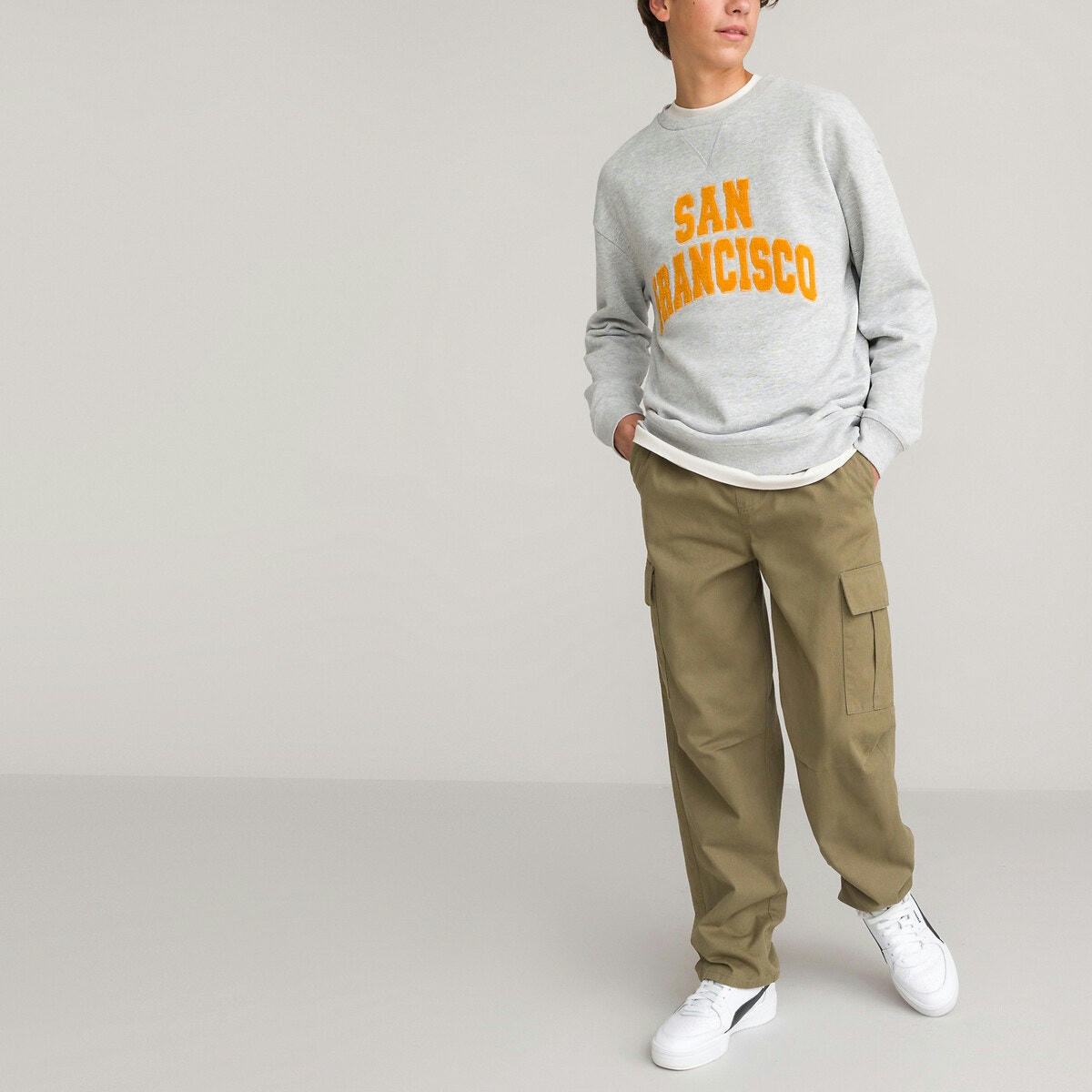 Sweat col rond en molleton, motif San Francisco