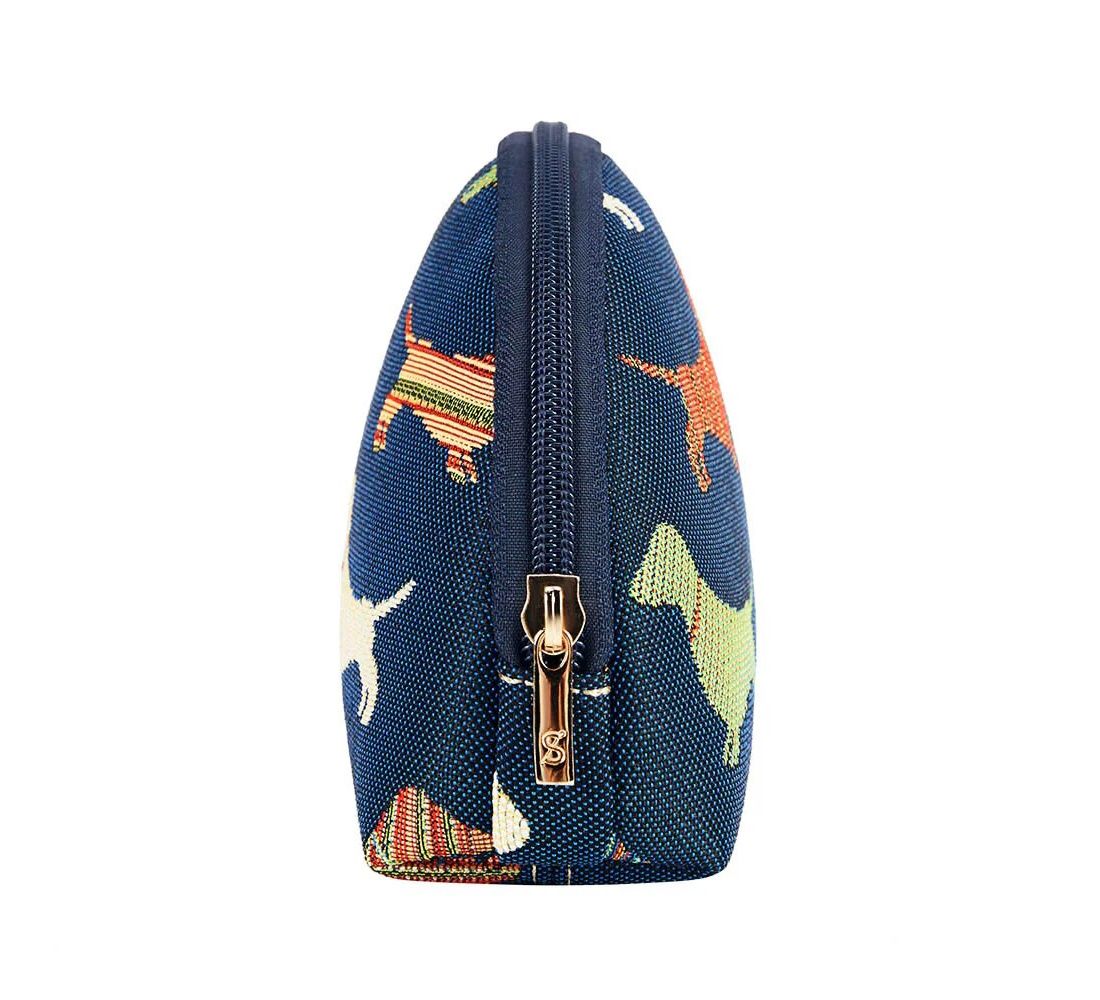 Signare Dachshund Dog Tapestry Cosmetic Make Up Bag