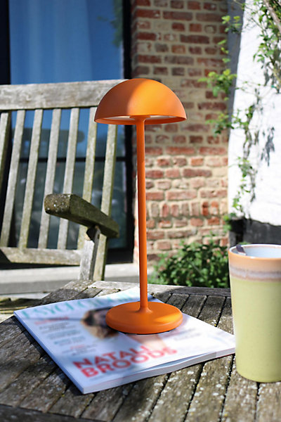 Lampe de table JOY en aluminium avec LED intégré - Orange - Lucide