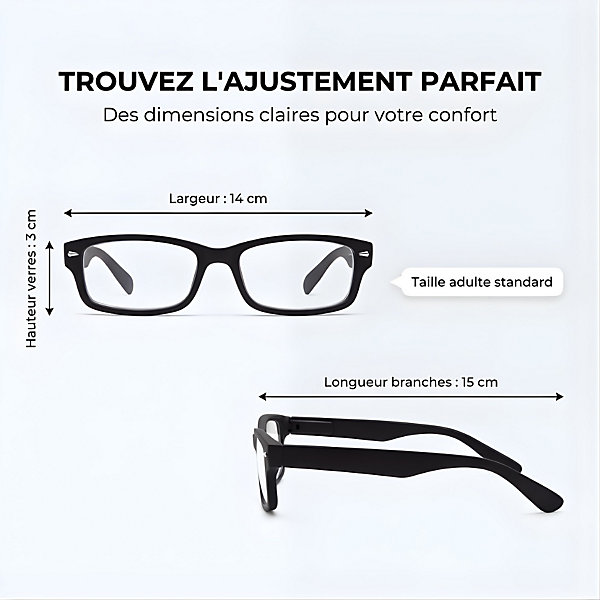 Lunettes loupe de lecture   2.5 Noir Générique