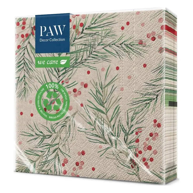 Serviette 20er-Set Springs holly