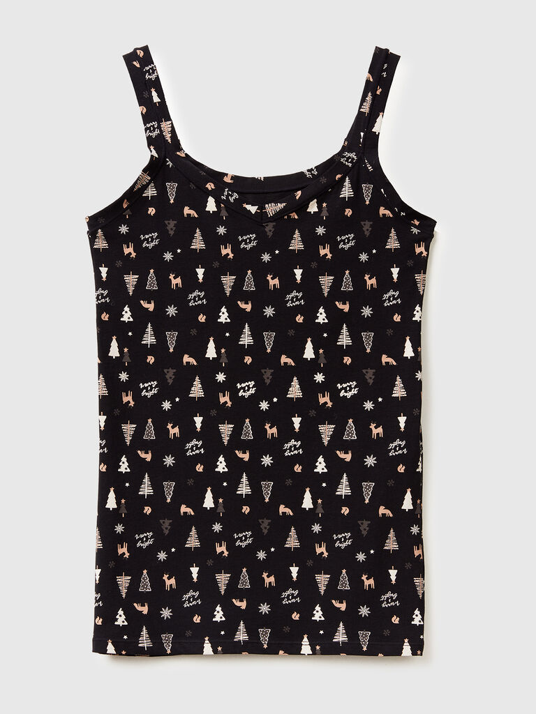 Tank top with Christmas print