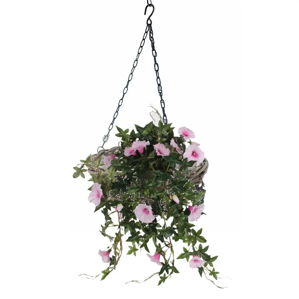 Vd Leeden Hangmand Rotan �?D30 cm - gevlochten - hangend