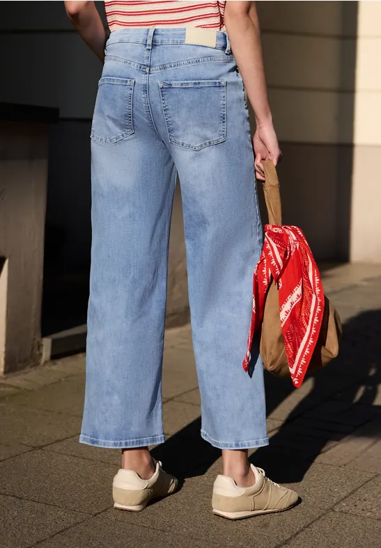 High Waist Wide Leg Jeans im Loose Fit