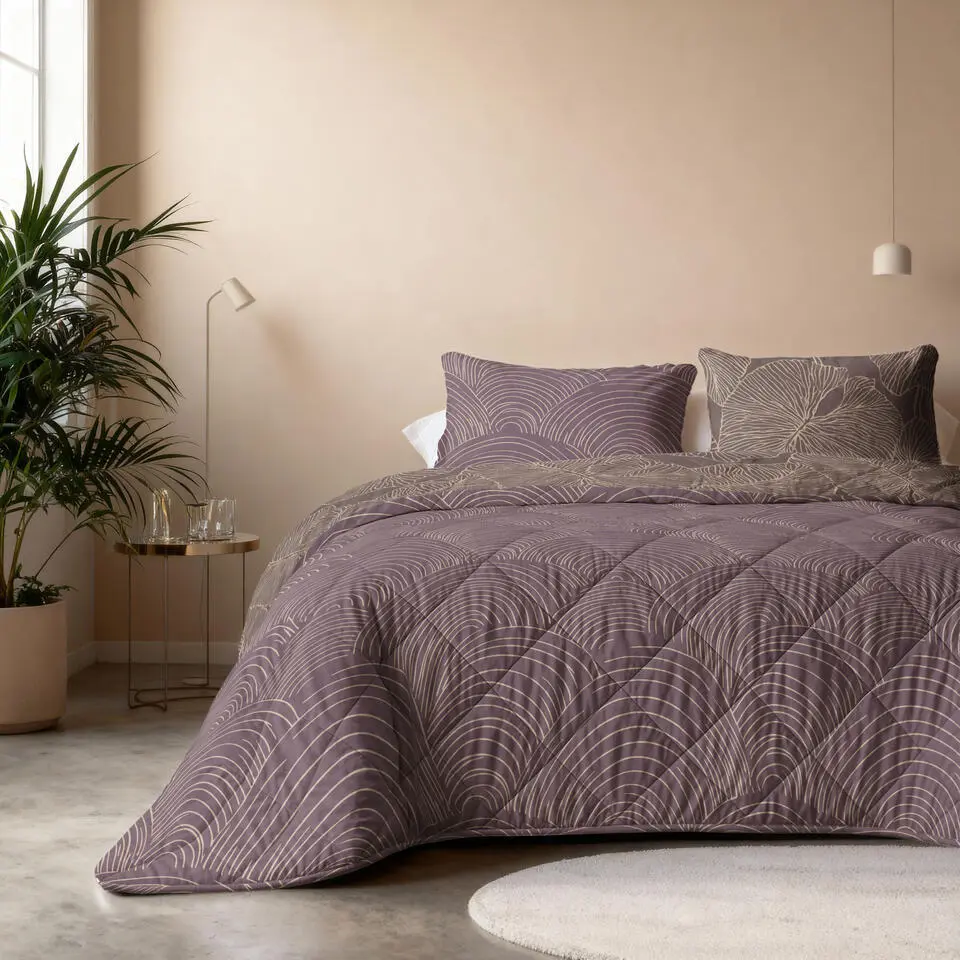 Dekbed zonder Overtrek Mauve 200x200 �?Zacht & Wasbaar �?Incl. 2 Kussenslopen