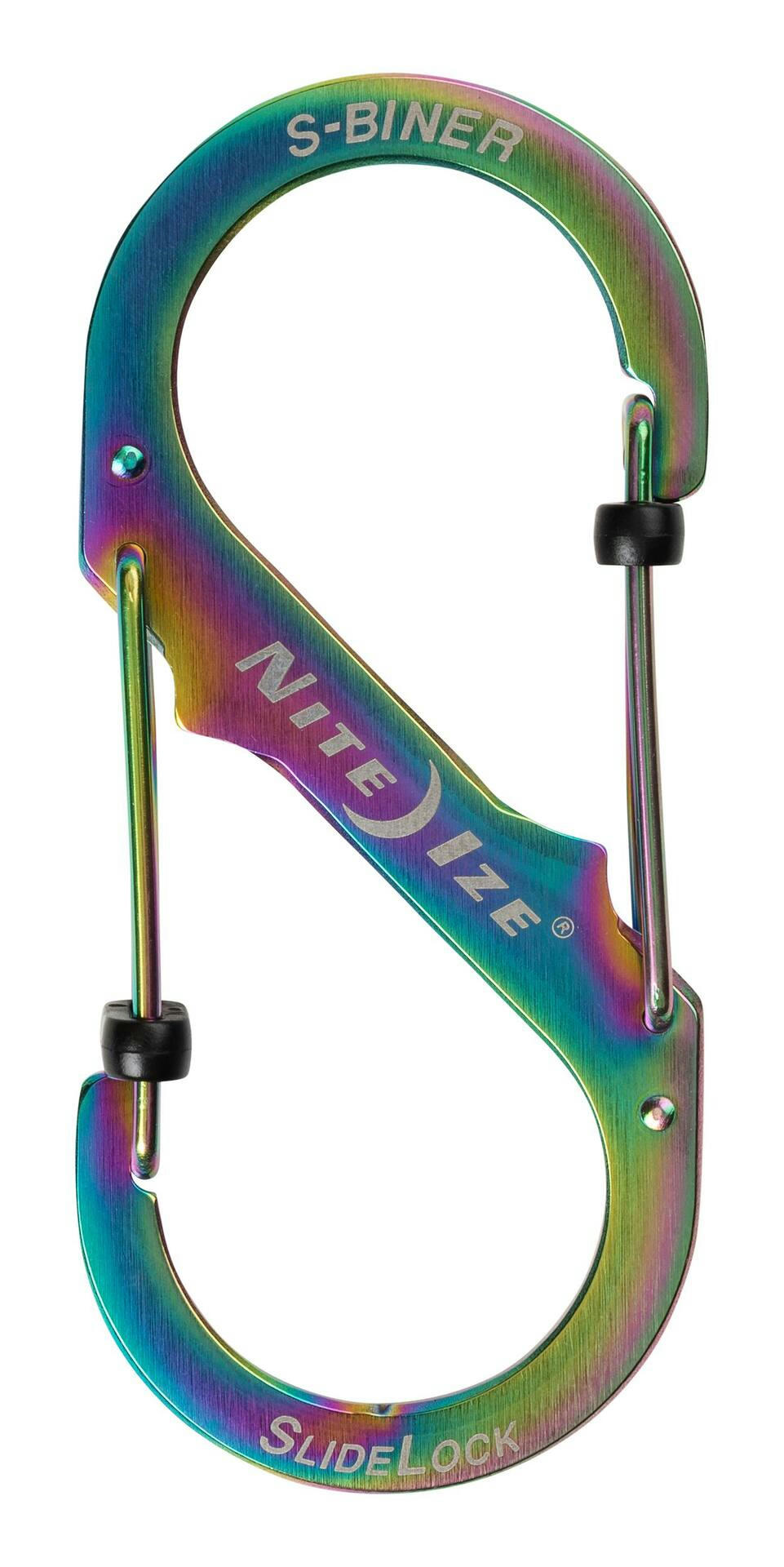 Nite Ize S-Biner SlideLock #4 Stainless Steel Wiregate S-Carabiner Clip, Holds Up To 75-lbs