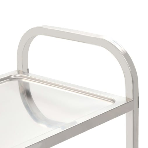 NNEVL 2-Tier Kitchen Trolley 96.5x55x90 cm Stainless Steel