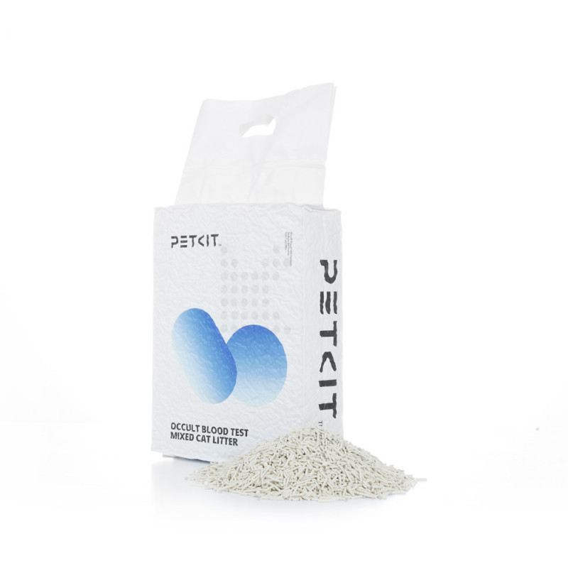 Litière mixte pour chat avec test de sang occulte 2,4 kg 2 pièces PETKIT