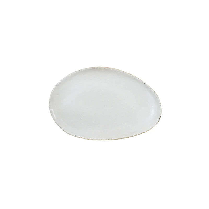 plat ovale s blanc