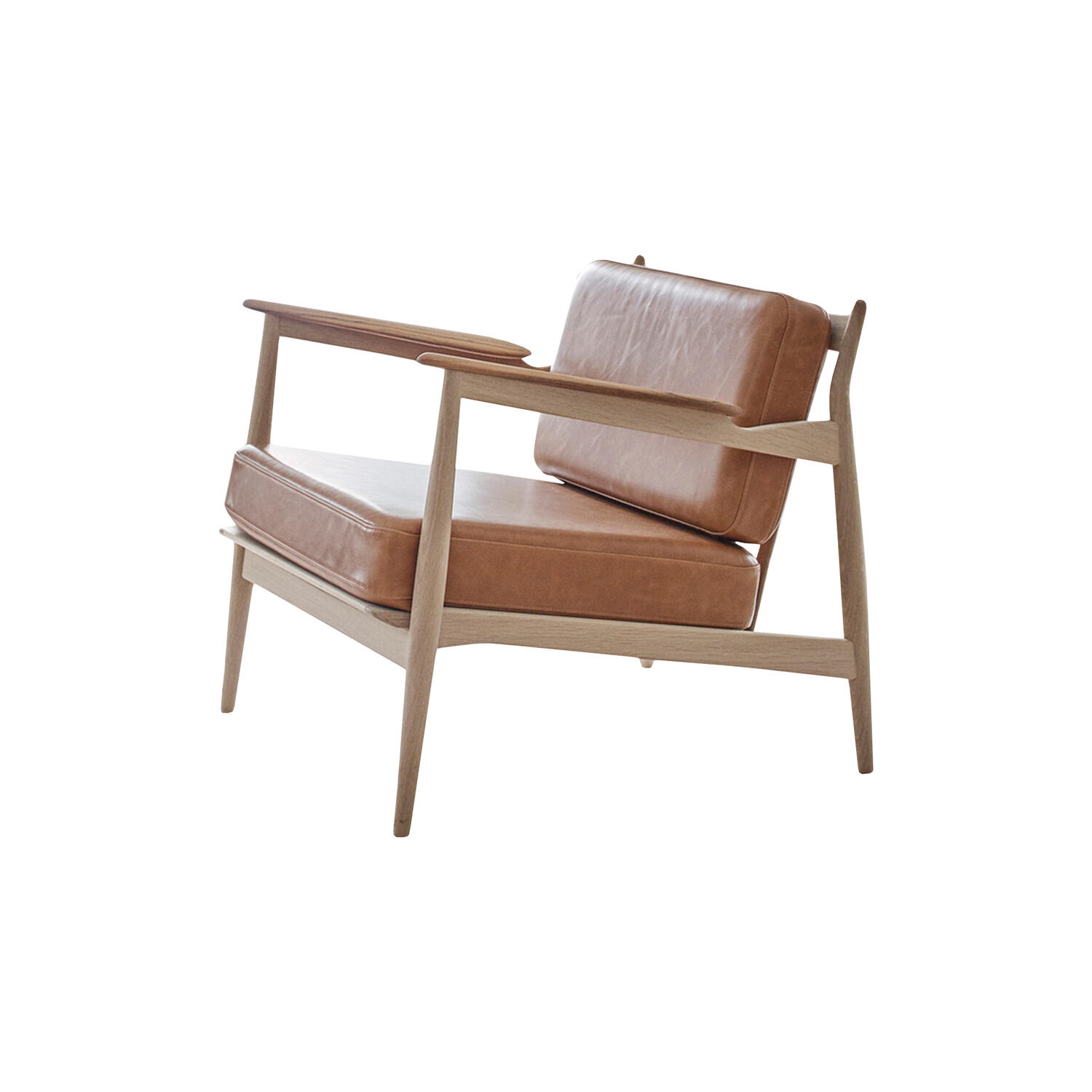 Model 107 loungestol, cognac