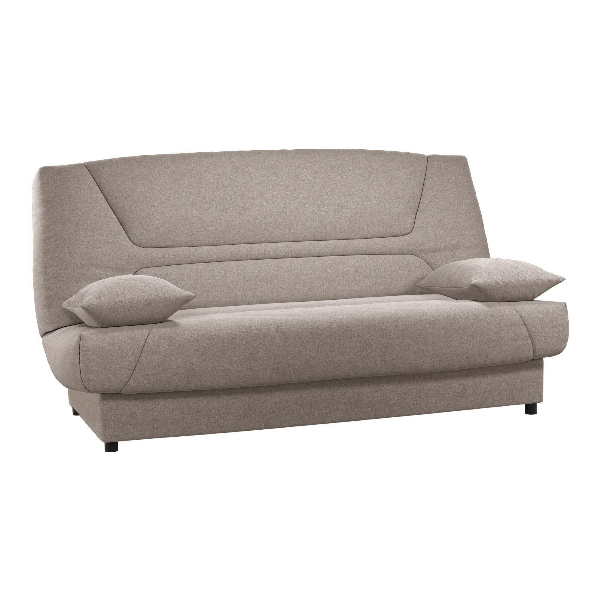 GARANCE - Banquette clic-clac avec matelas de 13 cm sable