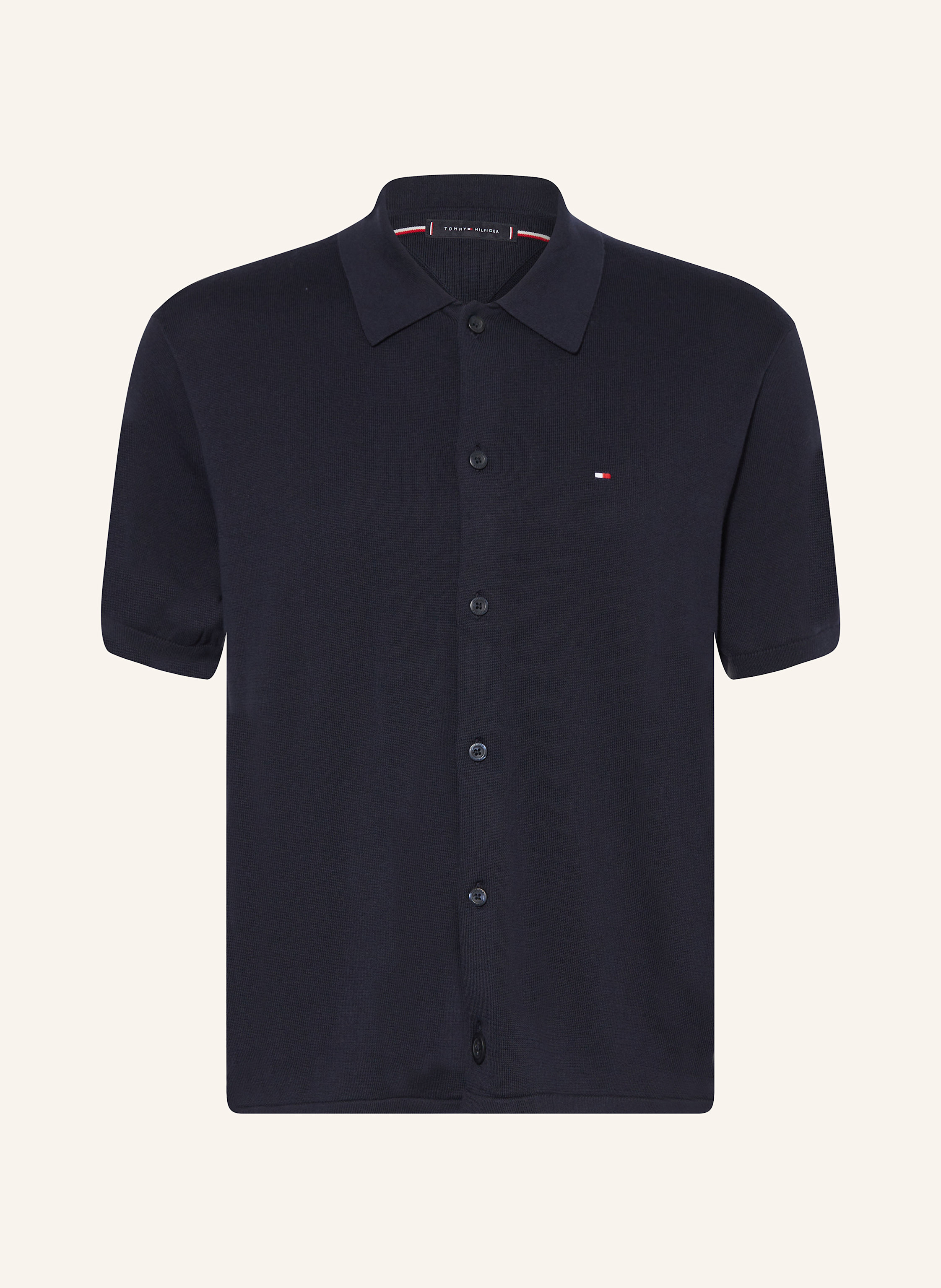 TOMMY HILFIGER Strickhemd Regular Fit