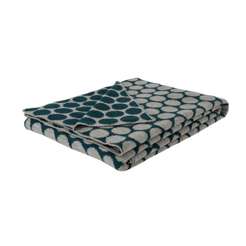 COSIMA - Plaid en 100% acrylique bleu