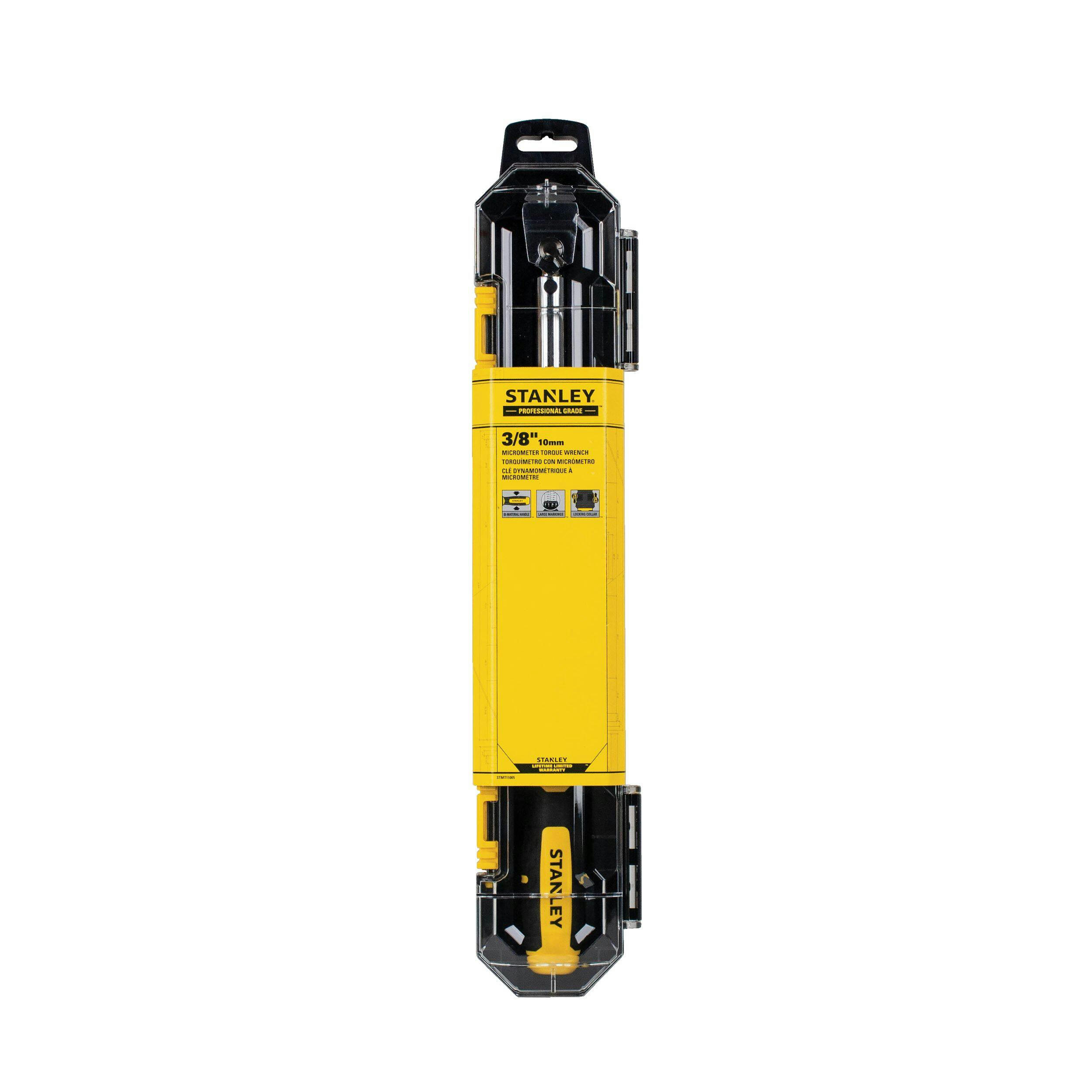 Stanley Professional Grade STMT11005 3/8-in Drive, Micro-Adjust Torque Wrench, 20-100 ft-lbs