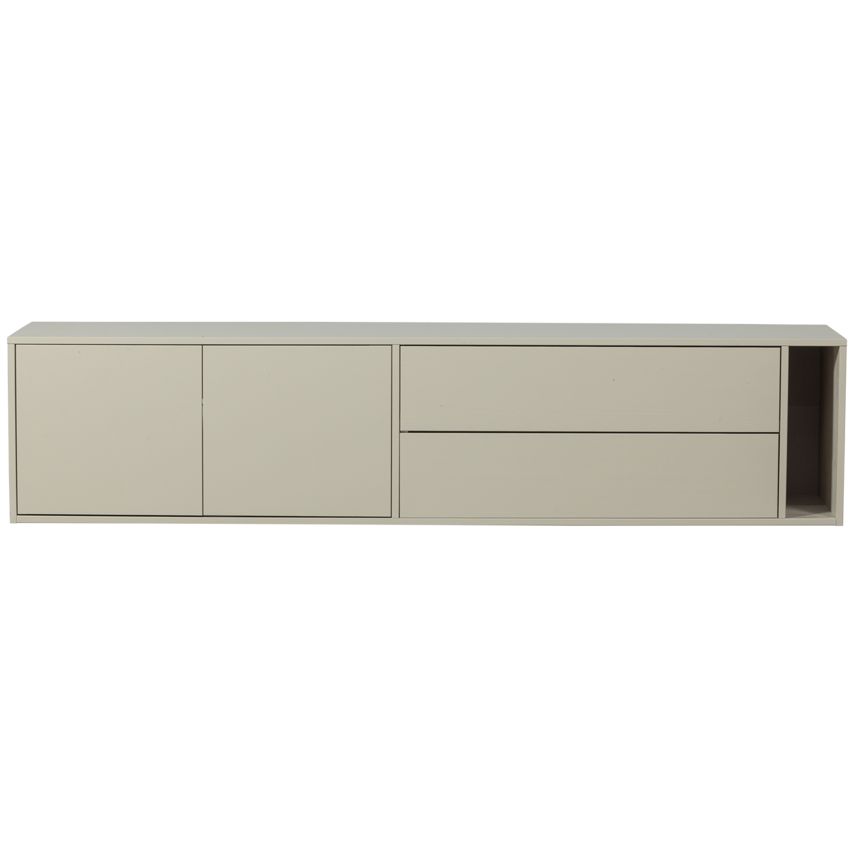 vtwonen tv-meubel Settle Down - Grenenhout - Dust - 45x200x44