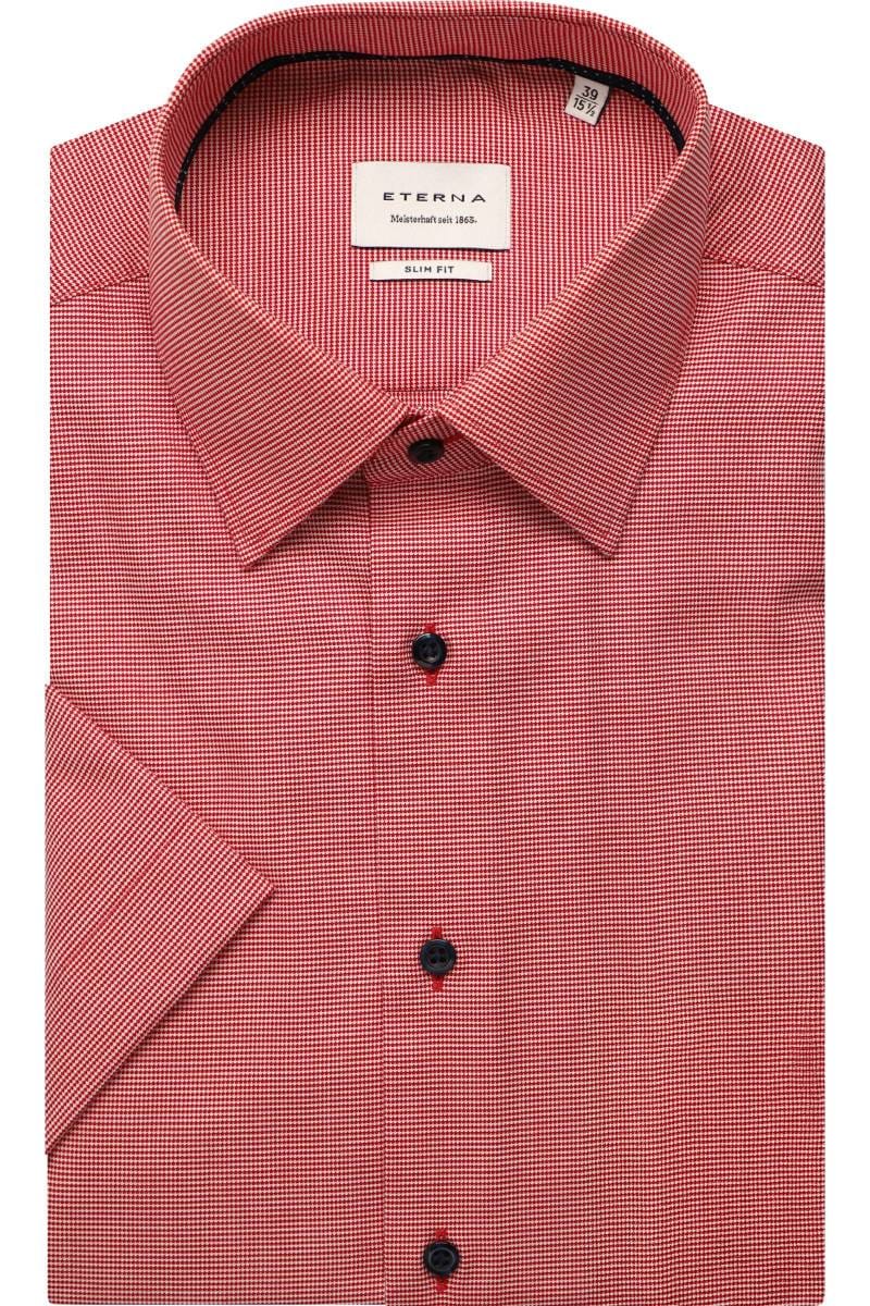 ETERNA Slim Fit Hemd rot, Strukturiert