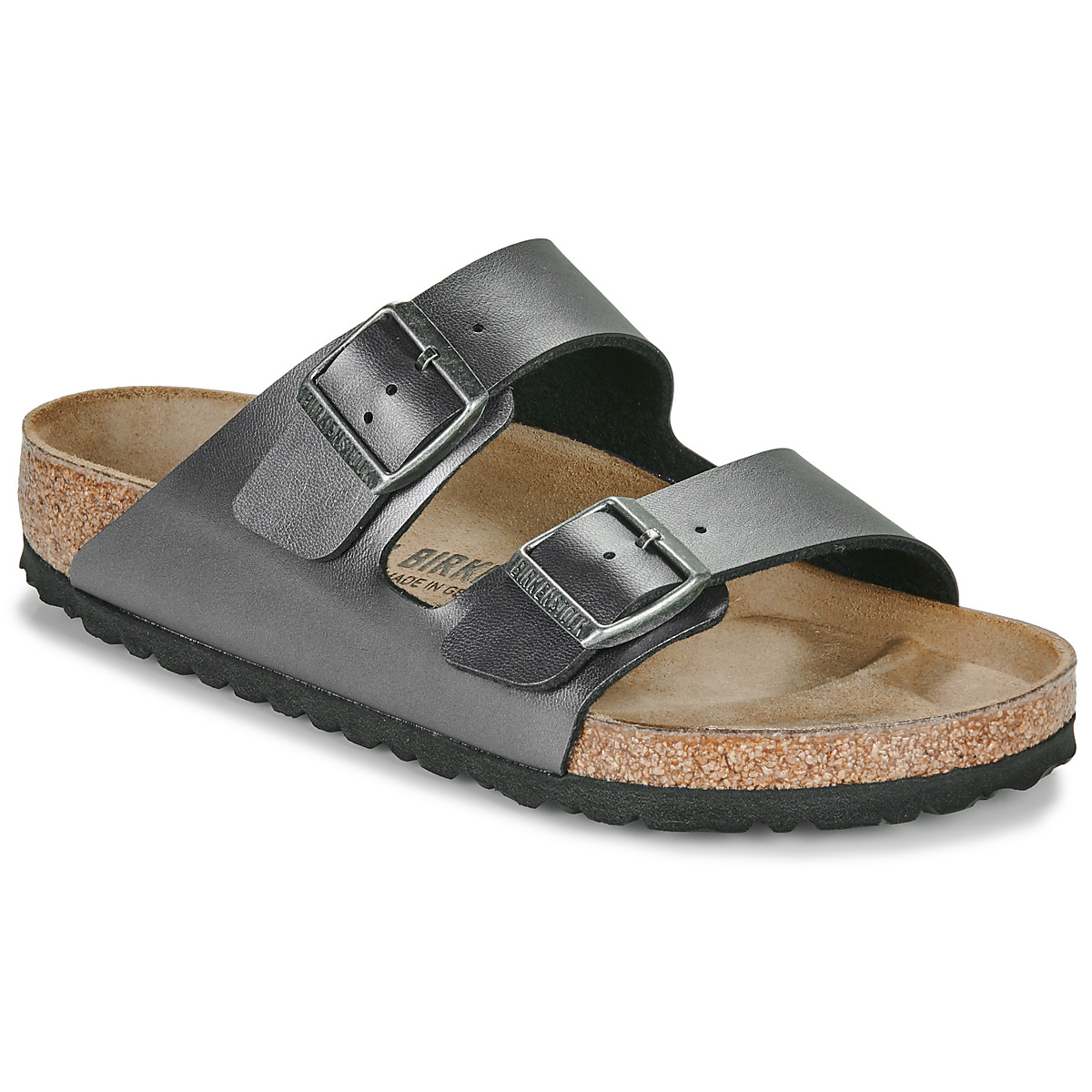 BIRKENSTOCK - Arizona - White / Metallic /  black / Regular