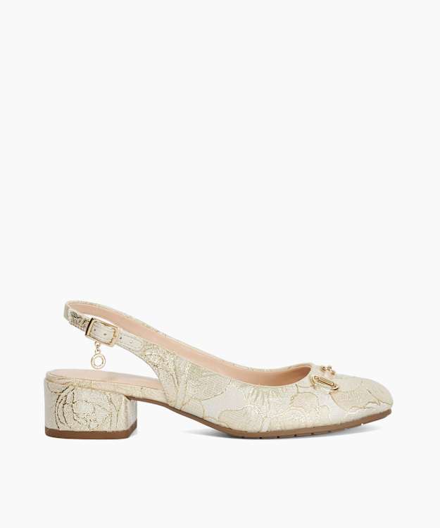 Charleigh Multi - Snaffle Trim Sling-Back Courts