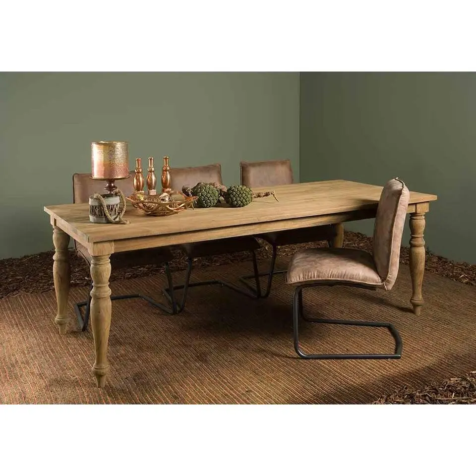 Tower Living - Bologna eettafel - 200 cm - bruin