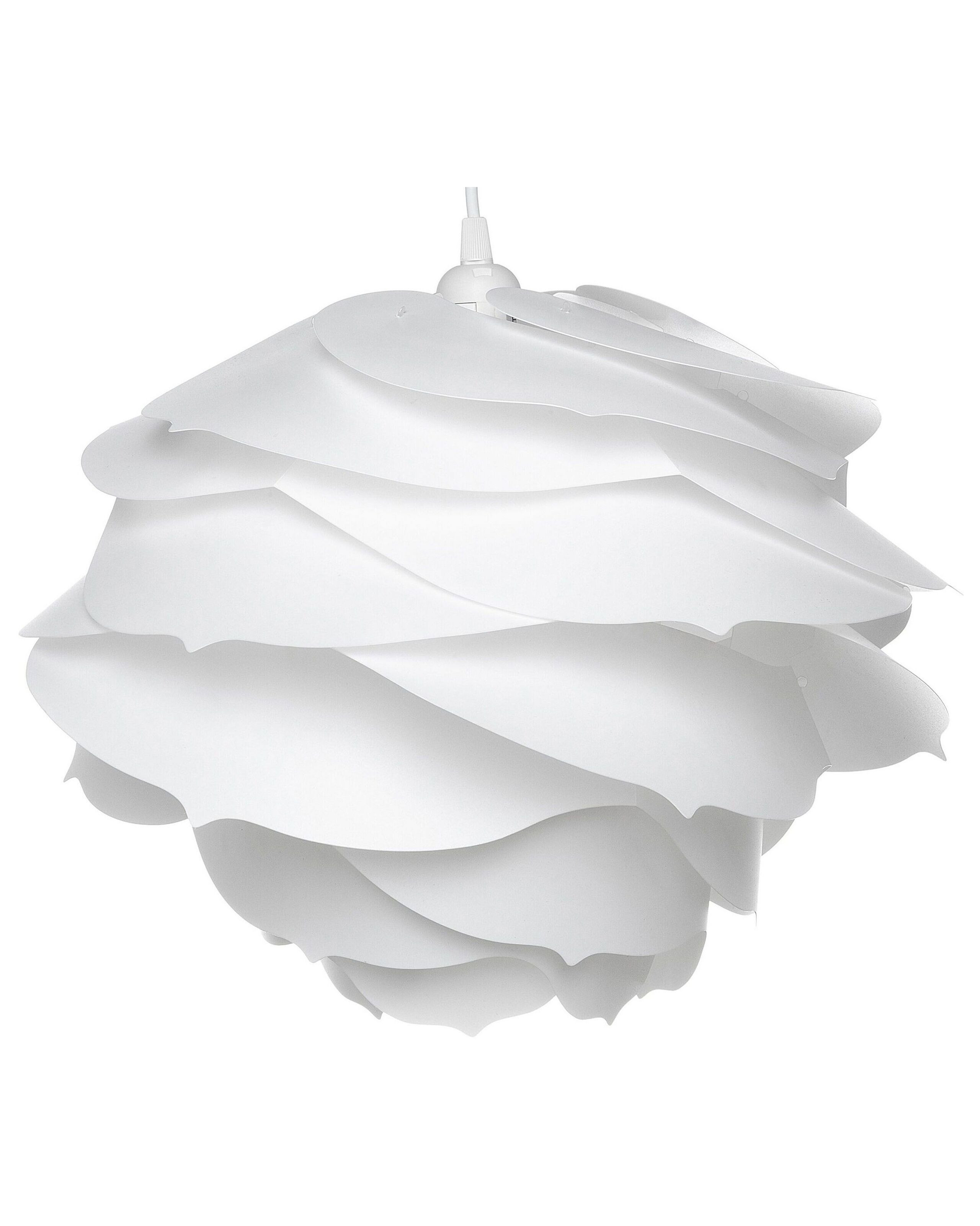 Lampa wisząca sufitowa kwiat biała