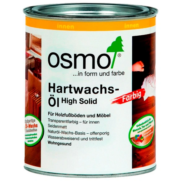 Hartwachsöl »High Solid«, bernsteinfarben, seidenmatt, 0,75 l