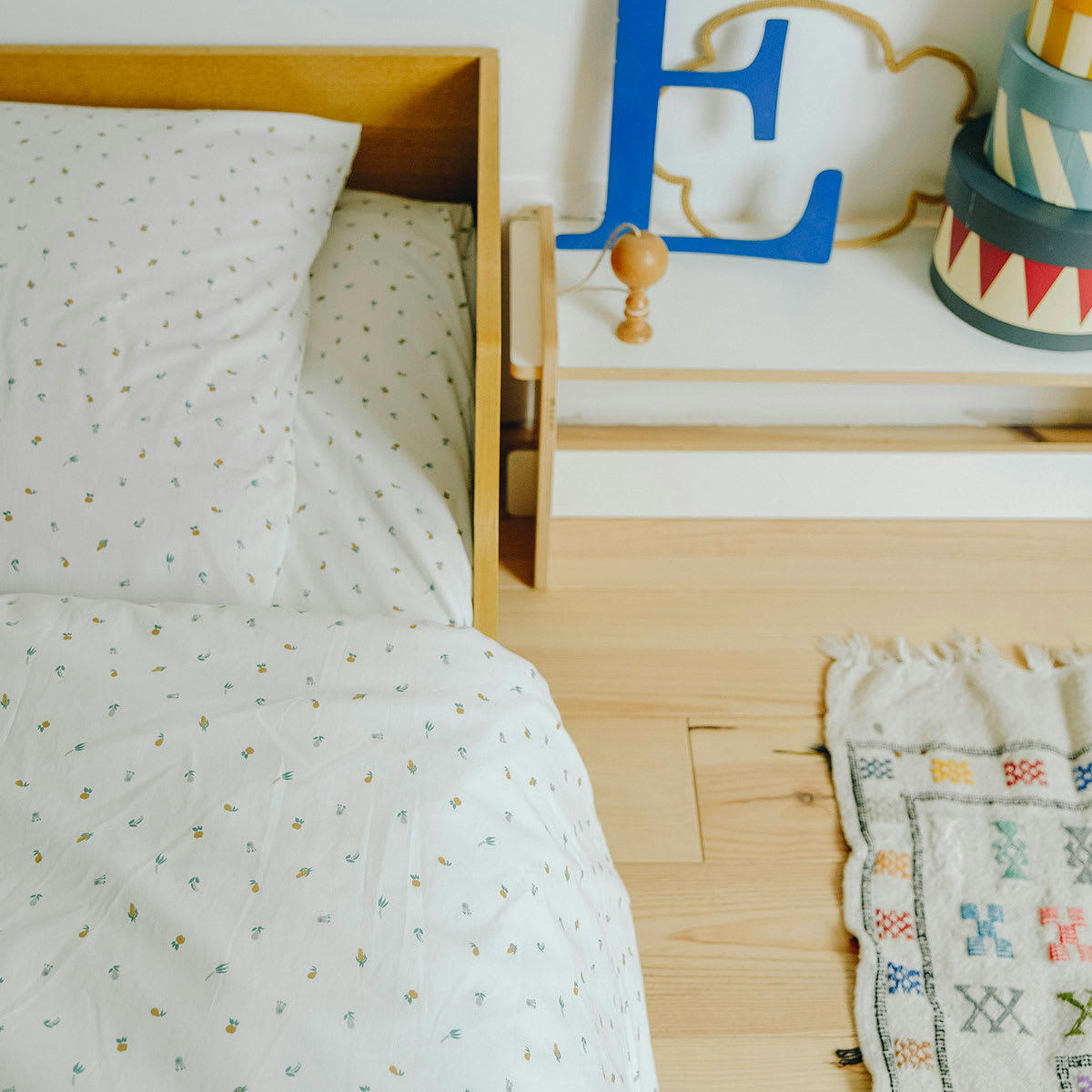 - Drap housse en coton bio Plein Air (70 x 140 cm)