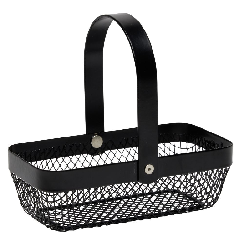 Panier en métal noir ou blanc