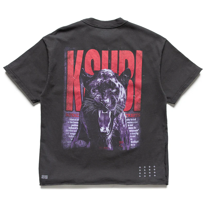Ksubi Panthera Ekcess Tee - Faded Black