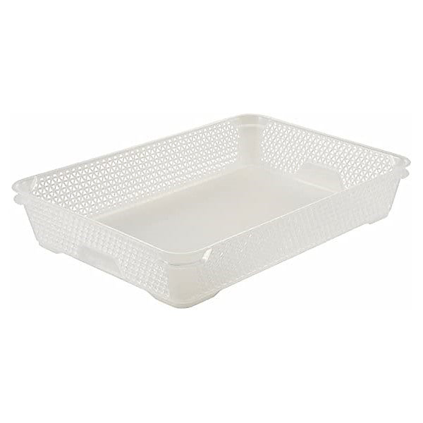 Corbeille de rangement A4 pour bureau et école - Transparent