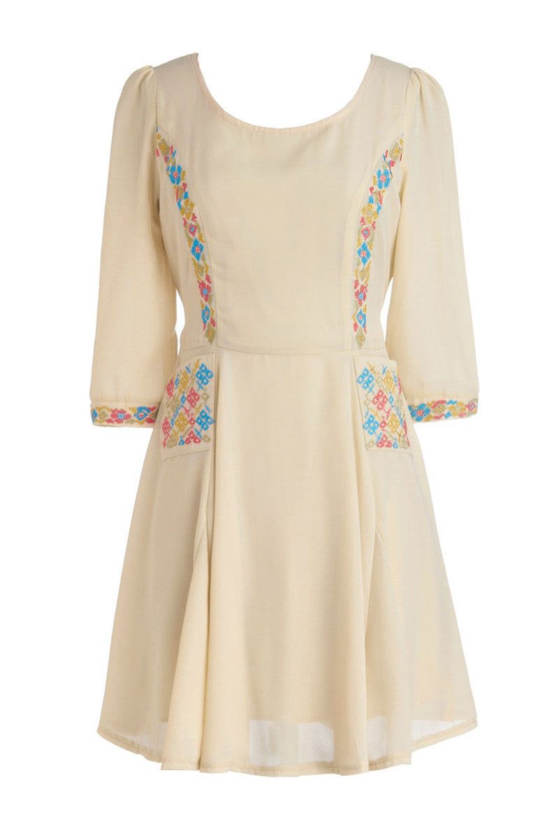 Cutie London Embroidered Detail Dress