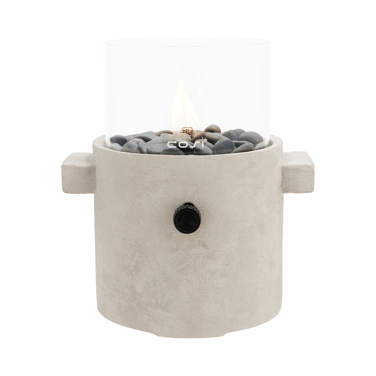Cosi Fires sfeerhaardje Cosiscoop Craft - licht grijs - 21x27x30 cm