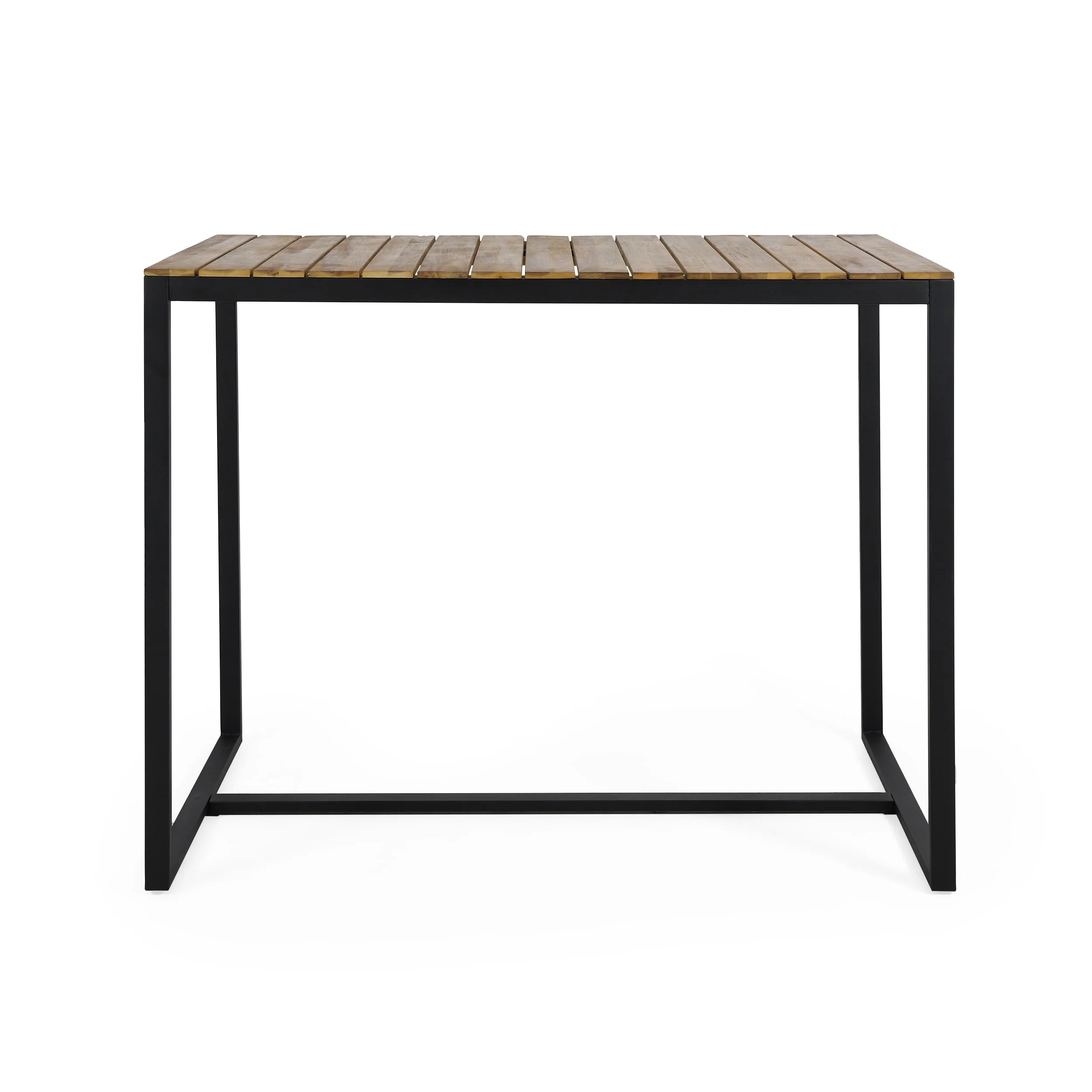 Elkhart Outdoor Modern Industrial Acacia Wood Bar Table by Christopher Knight Home - 51.25 W x 27.50 D x 40.25 H
