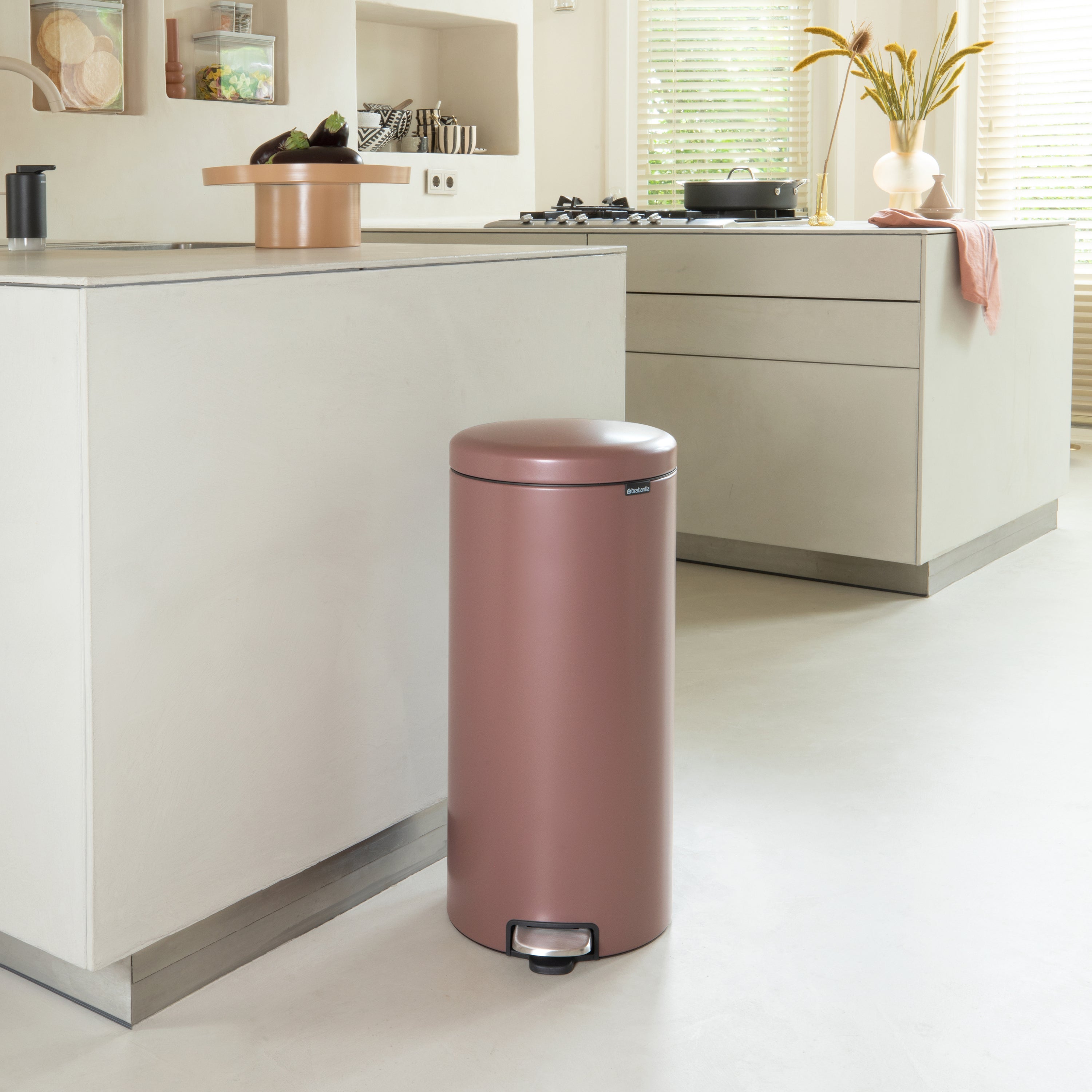 Brabantia NewIcon Pedaalemmer 30 L - Satin Taupe