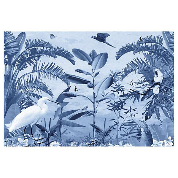 Papier peint intissé DECOR BLEU 400 x 270 cm (LxH) - Tapisserie murale panoramique XXL, Made in France par Scenolia