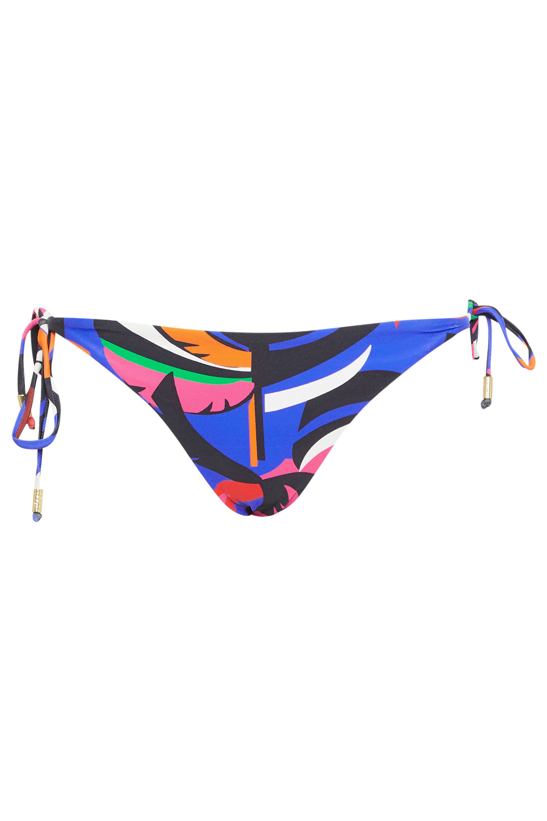 Star by Julien Macdonald Abstract Print Tie Side Bikini Bottoms