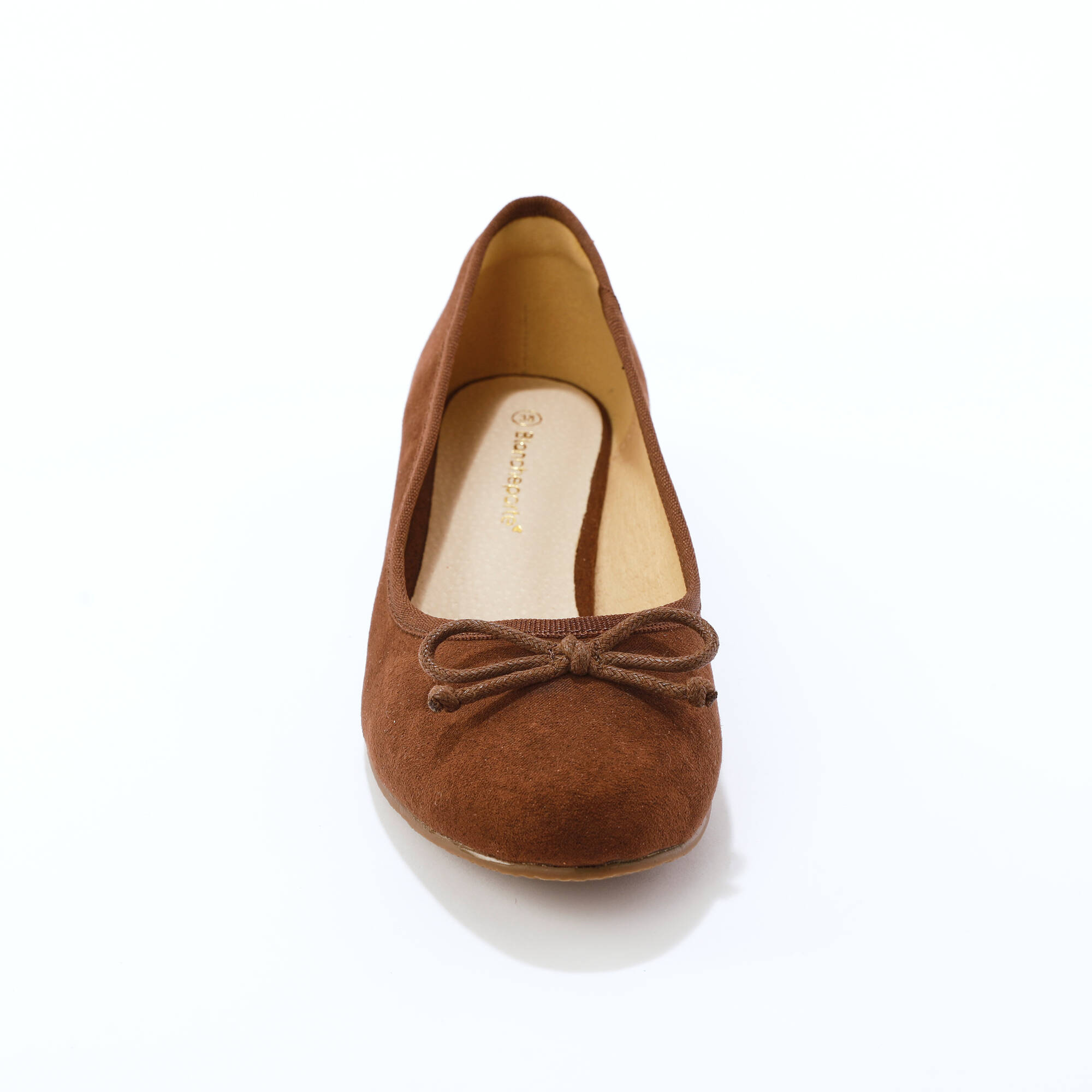 Ballerines plates microfibre