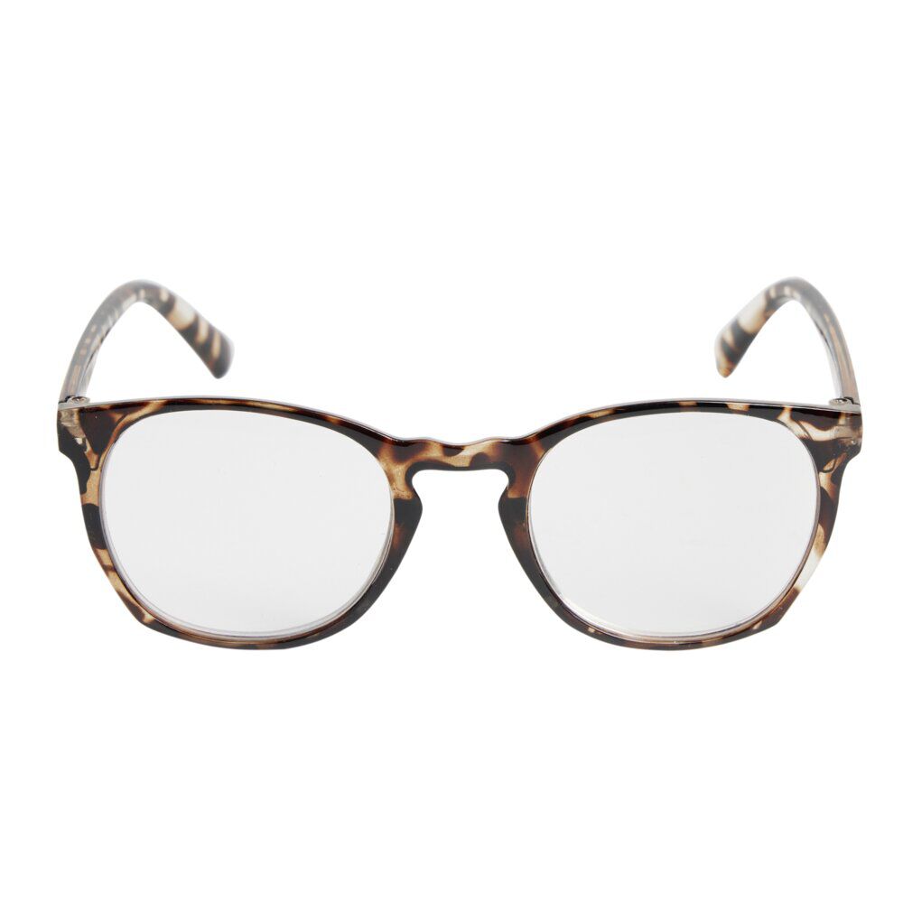 Lunette loupe de lecture en verre et acier motif écaille