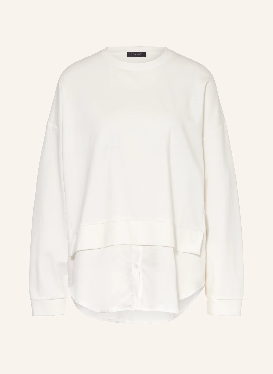 ELENA MIRO Sweatshirt im Materialmix